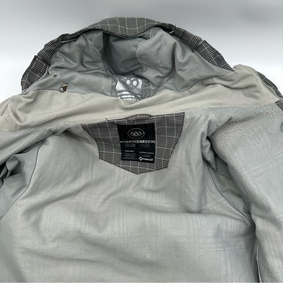 686 technical apparel Snowboard Ski jacket Mens Small S Gray Minor Flaws Stains - Picture 14 of 16